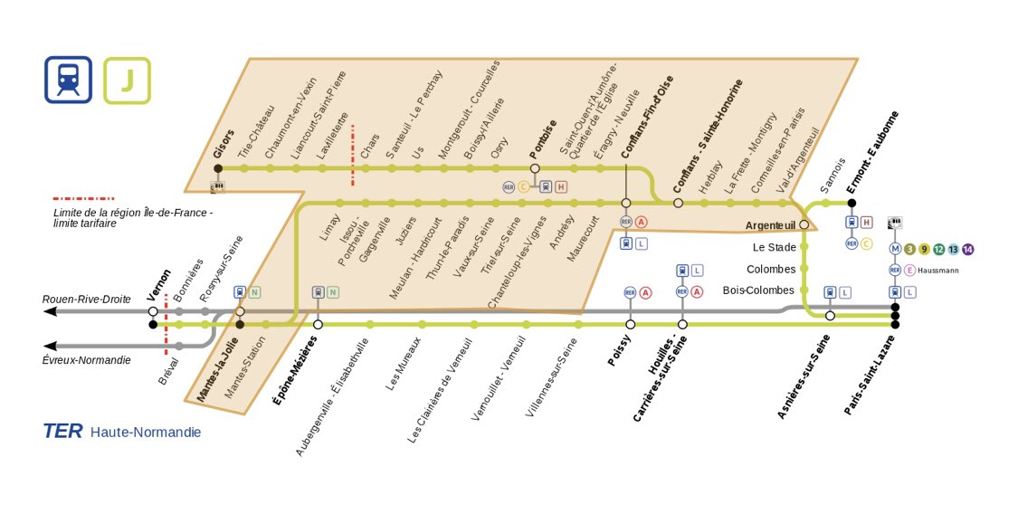 [#travaux #ligneJ]
🗓️ Travaux prévus le dimanche 27 novembre à partir de 21h50🗓️
Aucun train ne circulera entre : 
- Argenteuil ↔️ Mantes-la-Jolie - Argenteuil ↔️ Gisors