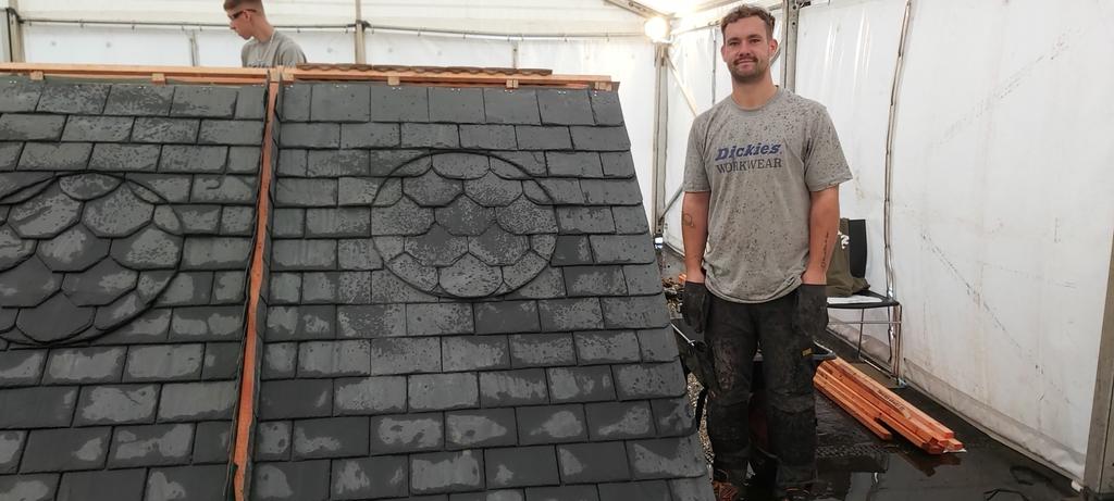 Some fabulous #roofing work being achieved here <a href="/worldskillsuk/">WorldSkills UK</a> #Skillbuild <a href="/edinburghcoll/">Edinburgh College</a> But what were they thinking on the venue? A cold leaky tent?! Not good enough for our #apprentices their tutors &amp; employers