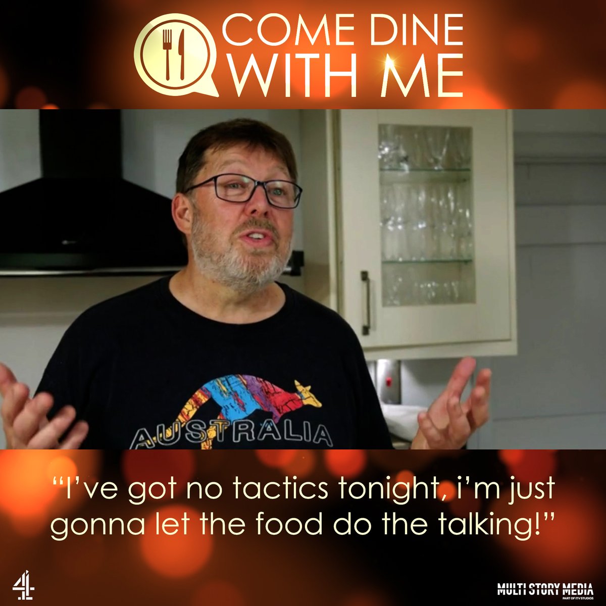 🇦🇺 Aussie Andy is letting the food do all the talking in tonight's #ComeDineWithMe! Channel 4 and All4 from 5:30pm!