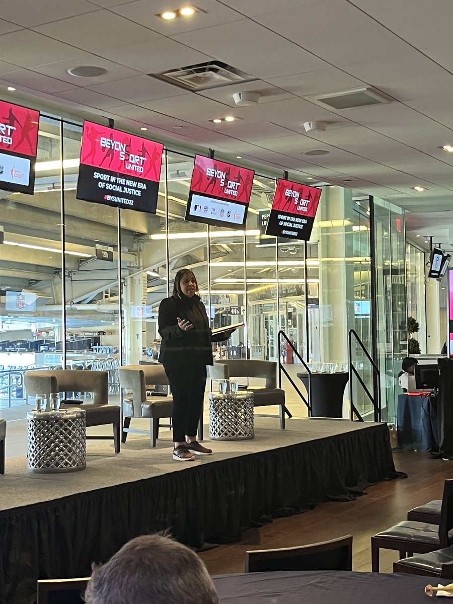 A warm welcome to #BYSUnited22 from our Event Host &amp; <a href="/WeThinkBeyond/">Think Beyond</a> Co-Managing Director <a href="/RB_Radha/">RADHA BALANI</a>- “In the past few yrs society has developed an increasing intolerance for injustice, today we will explore ways to collaborate in the journey to building a more equitable society.”