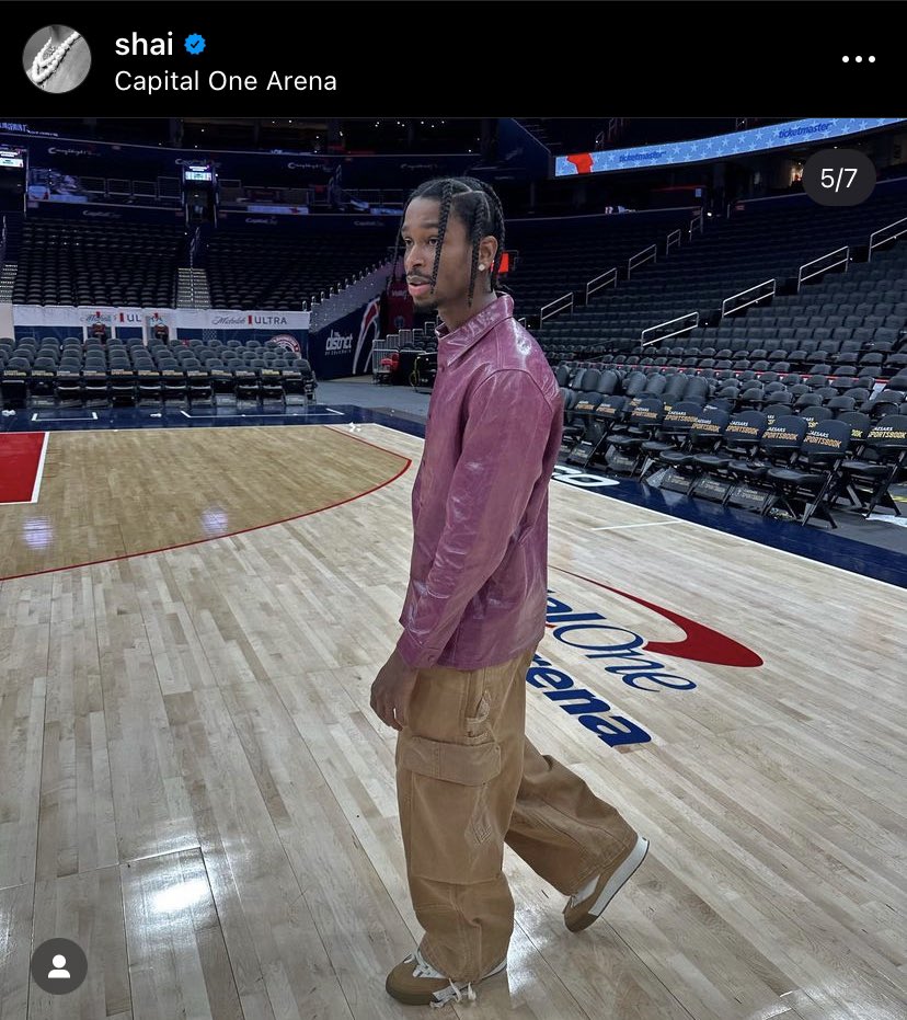 SBN_Ricky's tweet photo. Legendary IG post from SGA after dropping 42 and the game-winner on the Wizards last night. This is as good as posting gets. https://t.co/SnTnhePrtS