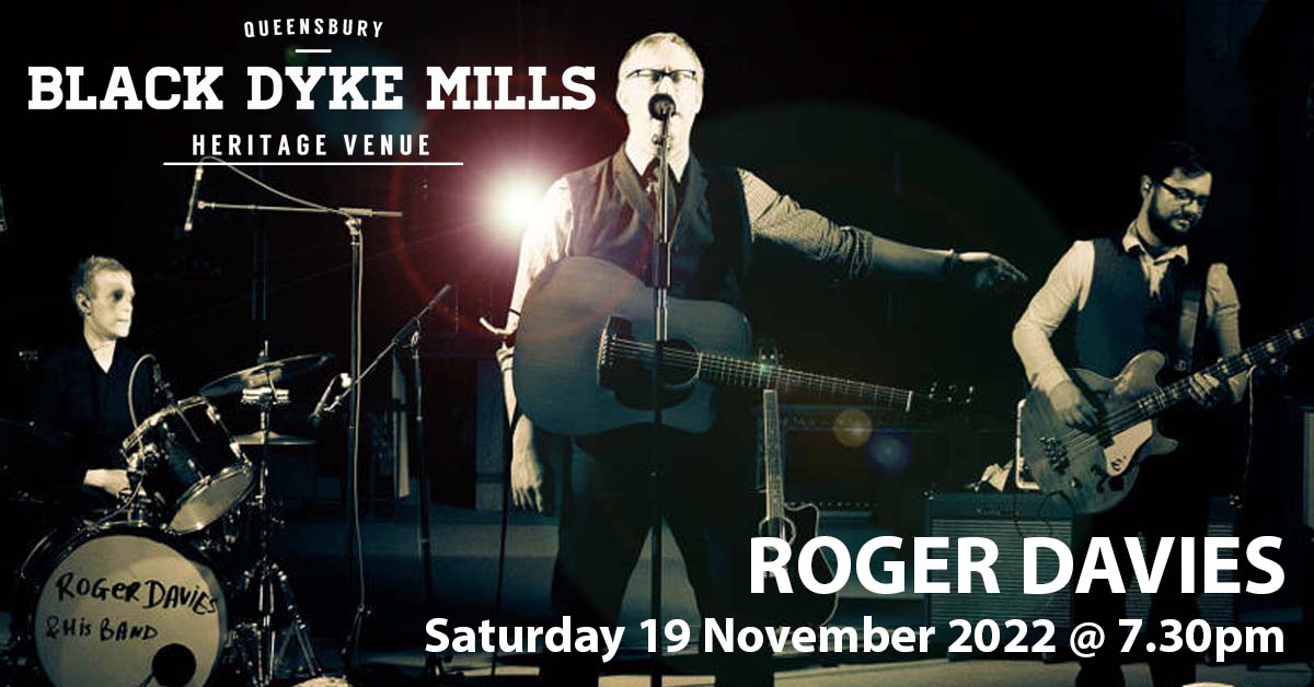 Live this Saturday we have @rogerdavies with his full band. An excellent evening in store from the acclaimed song writer. skiddle.com/e/36074954