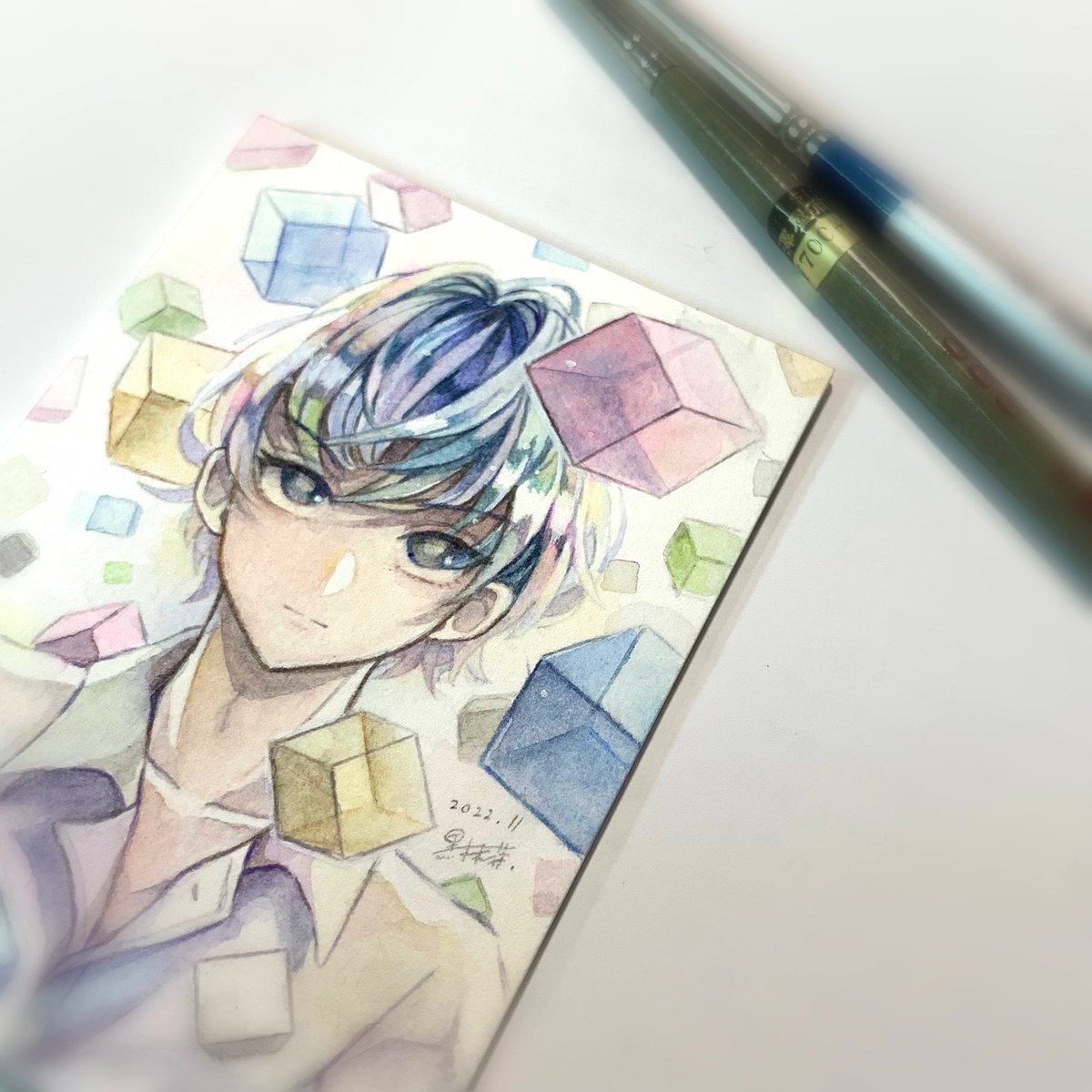 「できましてよあともう一枚描きますわよ#ATCつくりました#ガチ制作会 」|黒抹茶🧪 コミティア144【J22b】のイラスト