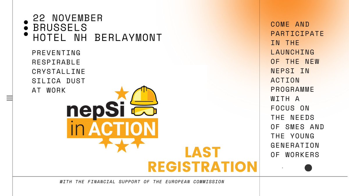 📌 LAST REGISTRATION

⏰ 22 NOVEMBER, HOTEL NH BERLAYMONT

👉 Come and participate in the launching of the new #NEPSIinACTION programme with a focus on the needs of SMEs and the young generation of workers.

Please register via ➡️ lnkd.in/e3TYuBsP