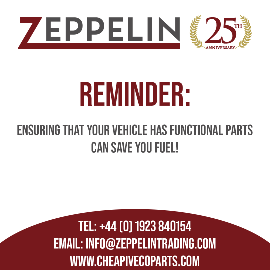 Quick Reminder To Help You Save Fuel &amp; Money!

Contact Us For Any Genuine IVECO Parts🚛
+44 (0)1923-840-154 📞
info@zeppelintrading.com 💻📱
#zeppelintrading #zeppelin