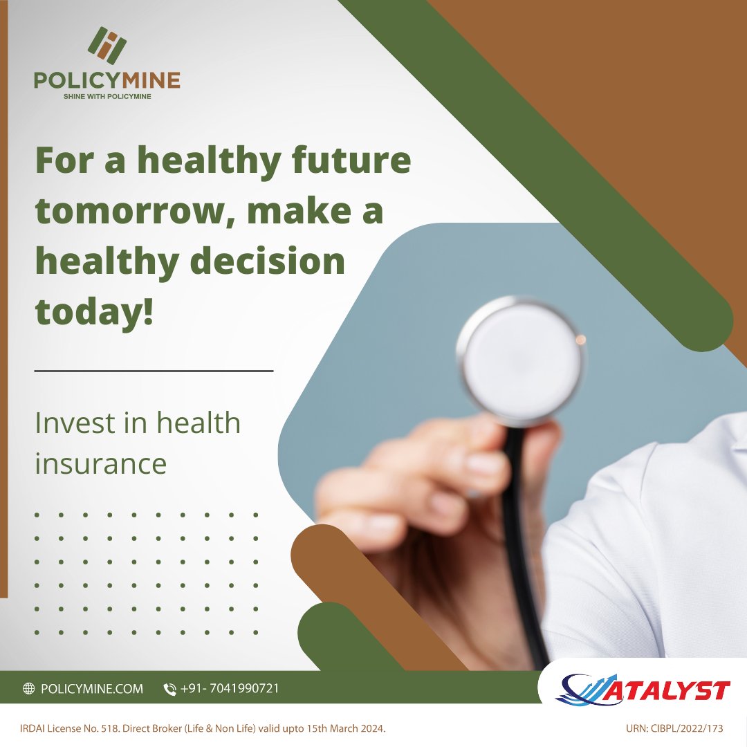 policy_mine's tweet photo. One should never compromise when it comes to health! Health insurance can help you save big at the time of crisis. 
Visit our website to learn more.
.
.
.
#Policymine #VehicleInsurance #Healthinsurance #FamilyHealthInsurancePlan #GetInsuredNow #Benefits https://t.co/o2gSwkNU0O
