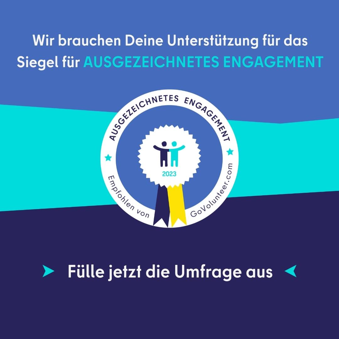 Wir wurden von <a href="/GoVolunteer_com/">GoVolunteer</a> für das Siegel für AUSGEZEICHNETES ENGAGEMENT vorgeschlagen! Noch bis zum 15. Dezember könnt ihr hier👉surveymonkey.de/r/8MQCXJM anonym eure Einschätzung zu unserem Projekt #UnterkunftUkraine abgeben. Vielen Dank! 🫶