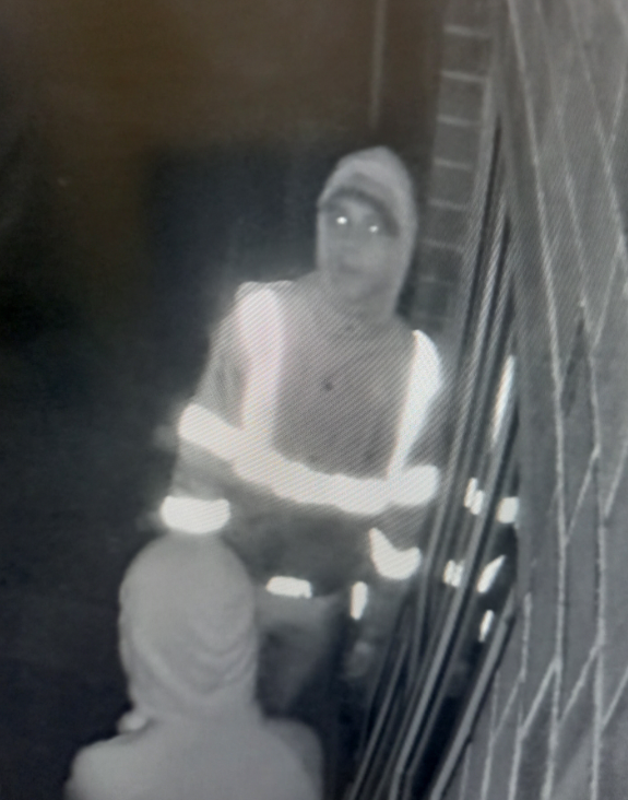 BBCRadioStoke's tweet photo. Burglars have stolen a British Legion poppy collection tin  after breaking into St Mary’s Church Hall in Wistaston, Crewe. @cheshirepolice believe these 3 men could help the investigation https://t.co/mv6rI5H2Zx