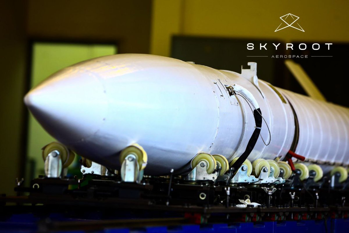 SwanandBJP's tweet photo. Skyroot Aerospace, a space startup from Hyderabad is set to create history as it launches India's first privately made rocket 'Vikram-S' to space tomorrow at 11:30 am. 

All the best 🇮🇳🇮🇳💪💪 https://t.co/6PTpy6ROrH