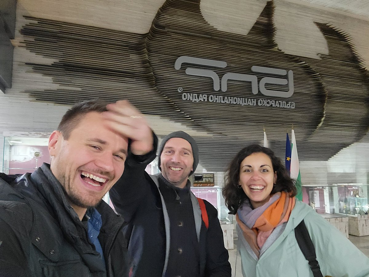 Maximilian N. Günther (@m_n_guenther) on Twitter photo On to Bulgarian national radio, chatting about what my prior research on black holes and fruit flies with Alzheimers has in common with exoplanets. And getting smacked in the face by my new best friend <a href="/xrayartist/">Hugh Turvey HonFRPS</a> 🤪 On to Bulgarian national radio, chatting about what my prior research on black holes and fruit flies with Alzheimers has in common with exoplanets. And getting smacked in the face by my new best friend <a href="/xrayartist/">Hugh Turvey HonFRPS</a> 🤪