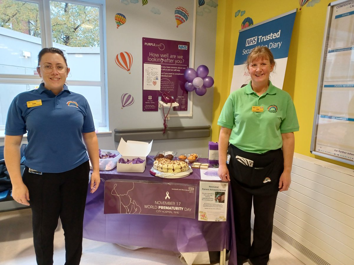 OT and Physio celebrating #WorldPrematurityDay2022 <a href="/SWBHnhs/">SWB NHS Trust</a>