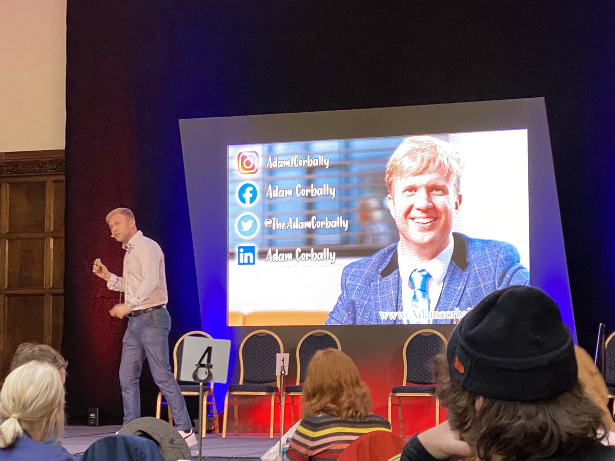 RaeannRooms's tweet photo. Next #GEW #GEW2022 #GEWHull we had the pleasure of hearing @TheAdamCorbally speak #5minuteplan and planning to spend time with those who influence you in the best ways #Apprentice https://t.co/3QCRQwBwlw