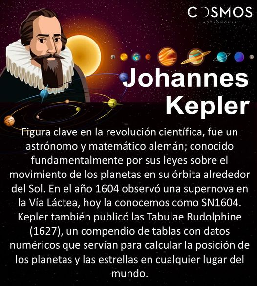 LigaAstroChih's tweet photo. Este 15 de noviembre se cumplen 392 años de la muerte, en 1630, del astrónomo y matemático alemán Johannes Kepler, figura clave de la revolución científica en el siglo XVII. https://t.co/gnD7PbYkAg