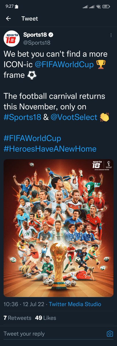 Dear @VootSupport @viacom18 This tweet was made by you during July. Millions of Indians have subscribed to VOOT only for #WorldCup and Now suddenly you've taken everything down from voot. You even took down sports 18 from Voot's live section. This is a complete fraudulent case.