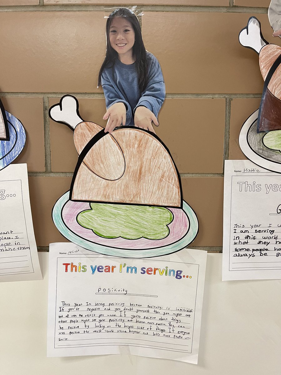 This year <a href="/WaverlyParkElem/">Waverly Park Elementary School</a> 5th graders are serving up… #sel #gratitude