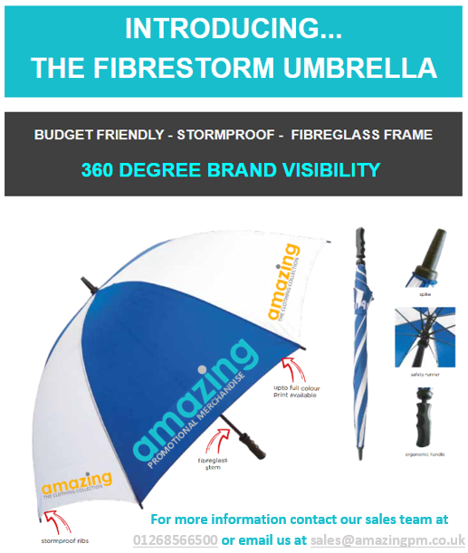 amazingpmuk1's tweet photo. These STORMtastic umbrellas at the perfect time at the right price with a high visual impact helping to promote your business or organisation

#promotionalgifts #personalisedgifts https://t.co/A7qmQXEl2O
