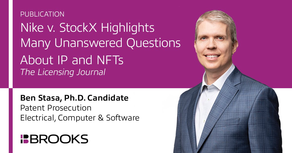 What is clear is that a combination of judicial, regulatory, and legislative action will help shape the #IP and #NFT landscape in the years to come. Learn more in Ben Stasa's recent article featured in The Licensing Journal's October 2022 issue. lnkd.in/givD462G