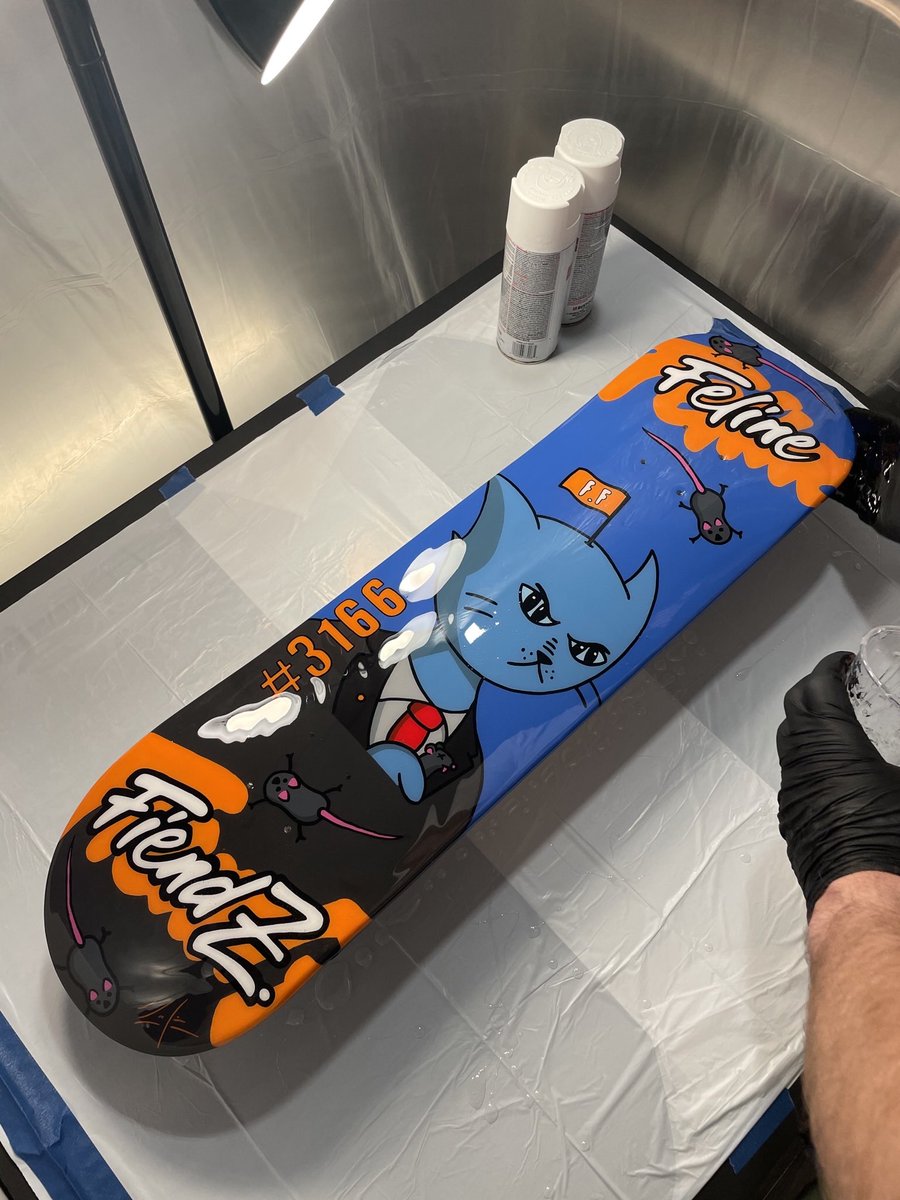 We want to give a HUGE shout out to @MicJamesGames for these amazing Decks!
Just have a look at this master at work! Cant believe how amazing these decks look, want to have your <a href="/FelineFiendz/">Fiendz</a> on a deck? make sure to hit him up!