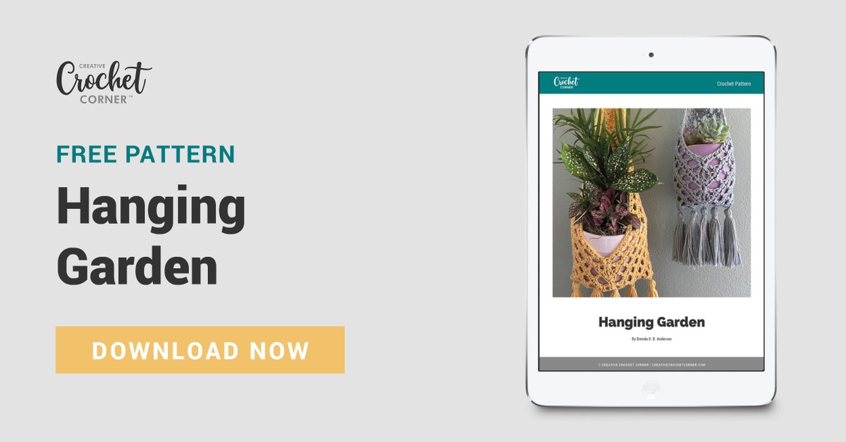 CrochetCCC's tweet image. Brenda K.B. Anderson does it again with this beautiful macrame-inspired plant hanger! Catch her previous LIVE event and follow along with this simple project. bit.ly/3PtS1Ix