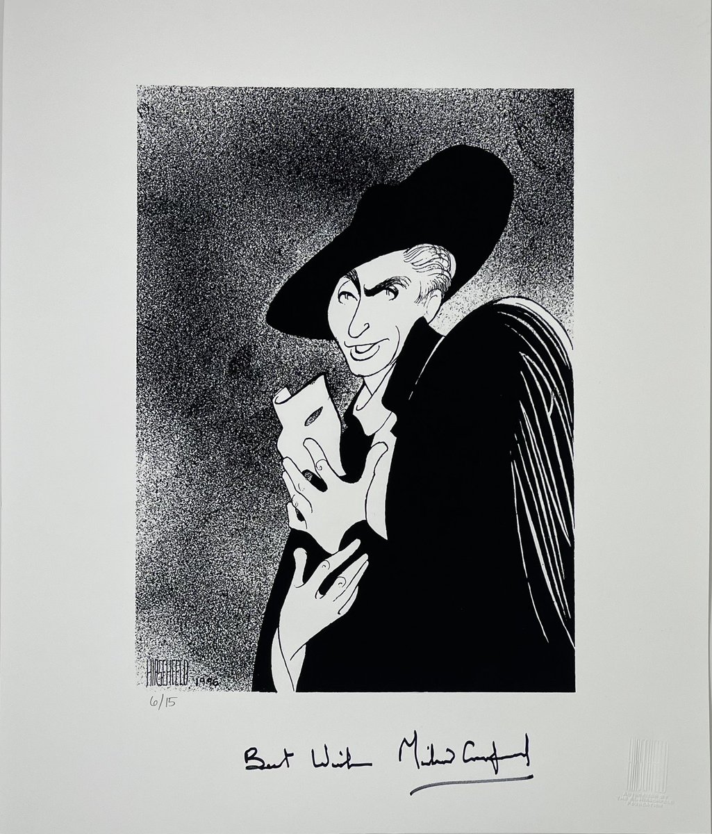 BCEFA's tweet image. This majestic print of Michael Crawford in @PhantomOpera by @AlHirschfeld is up for bids through @HeritageAuction until Sunday: fineart.ha.com/itm/prints-and…
