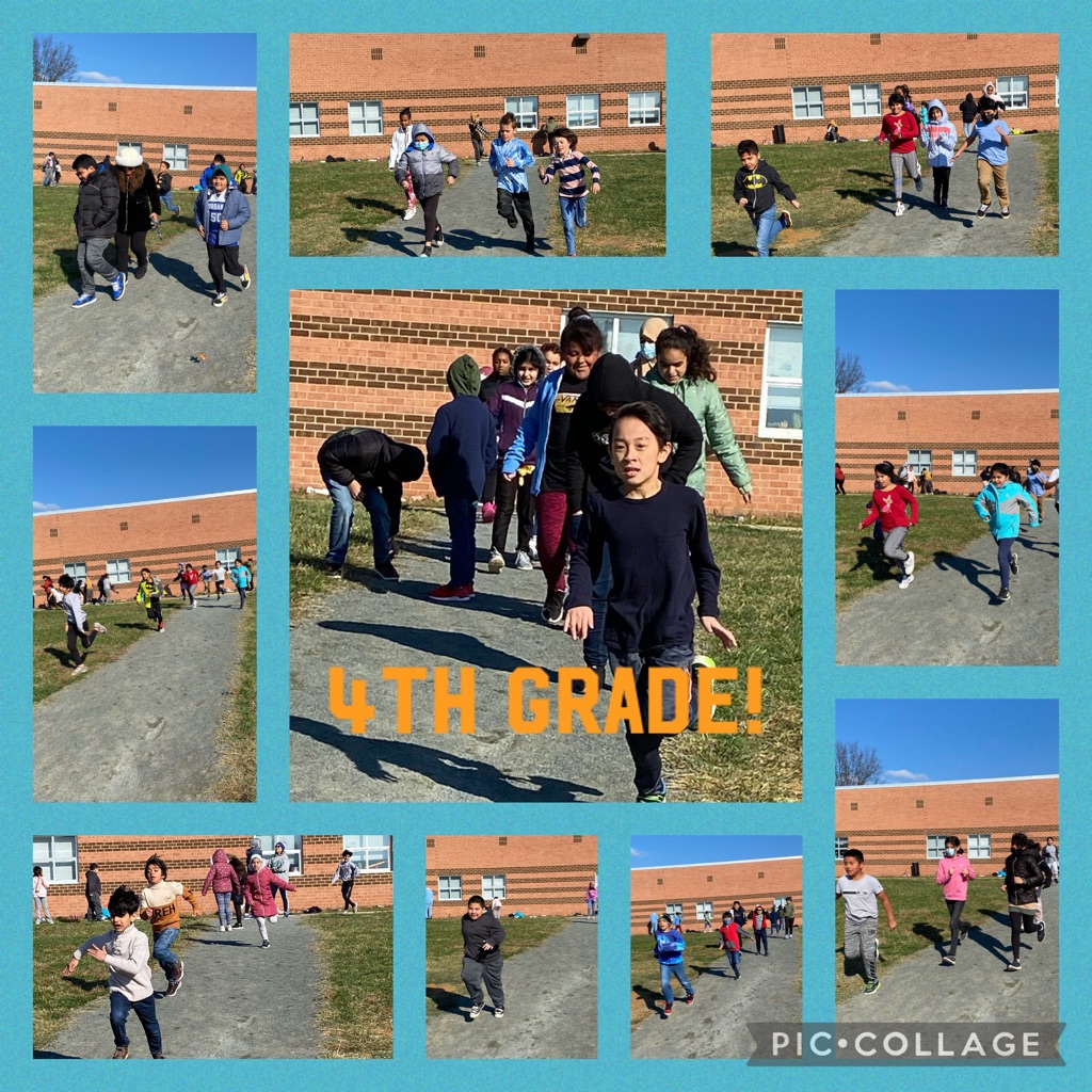 Our <a href="/ParklawnFCPS/">Parklawn Elementary</a> 4th graders are running hard during the turkey trot!