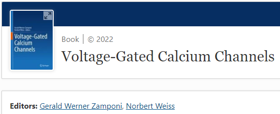 The Calcium Channel book is out! With several contributions from the Innsbruck Calcium Channel community. Congratulation Gerald and Norbert!

link.springer.com/book/10.1007/9…