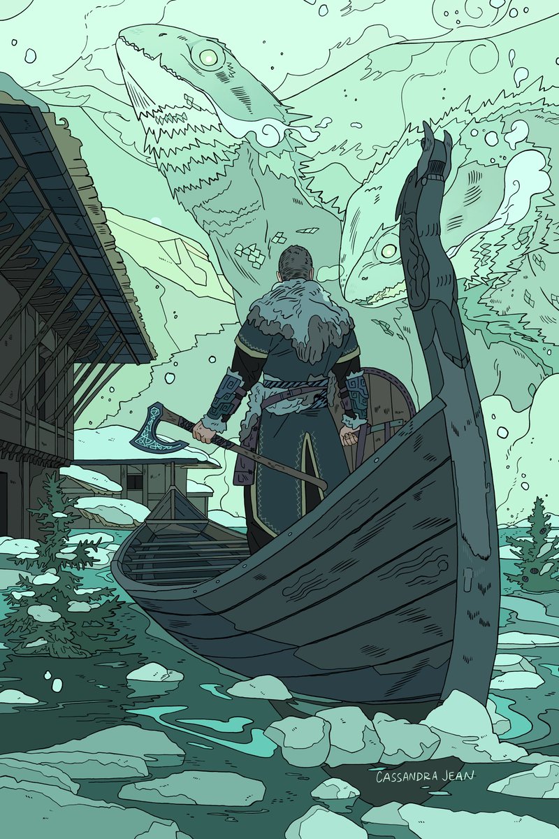 「The Ice Dragons 」|Cassandra Jeanのイラスト
