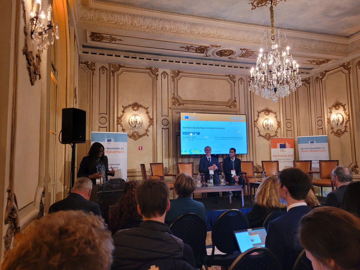 ThomasDeBeule's tweet photo. Great keynote speech by H.E. Dr. Mekondjo Kaapanda-Girnus, Ambassador of the Republic of #Namibia 🇳🇦 to the Kingdom of #Belgium 🇧🇪 at #EU 🇪🇺 Business Roundtable on #RawMaterials in #Brussels.

Truly inspiring! 👏🤝

@M_Kaapanda 
@NamEmbBrussels 
@ALawIntLawFirm https://t.co/mTynSTRHPY