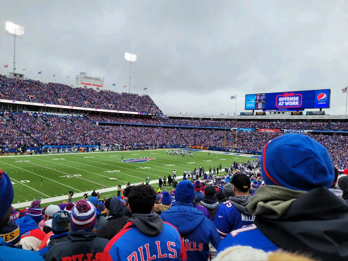 traprapmaster's tweet photo. Selling two tickets and a parking pass for the bills game this weekend. Section 115 row 36. $220 for everything. https://t.co/33H4l5PSaX