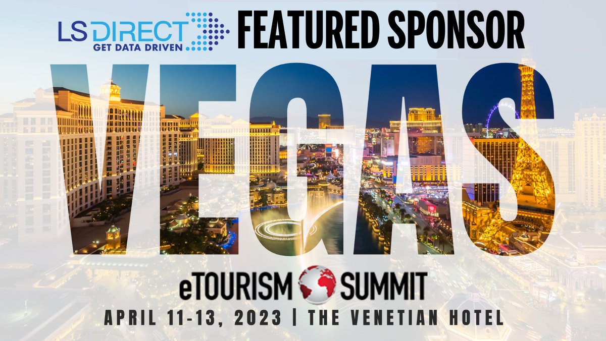 Look who's joining us in Las Vegas 👀

We're thrilled to announce that LSDIRECT is an official sponsor of our 2023 eToursim Summit 👏🤩

Want to learn more? Just click the 🔗 below👇
etourismsummit.com