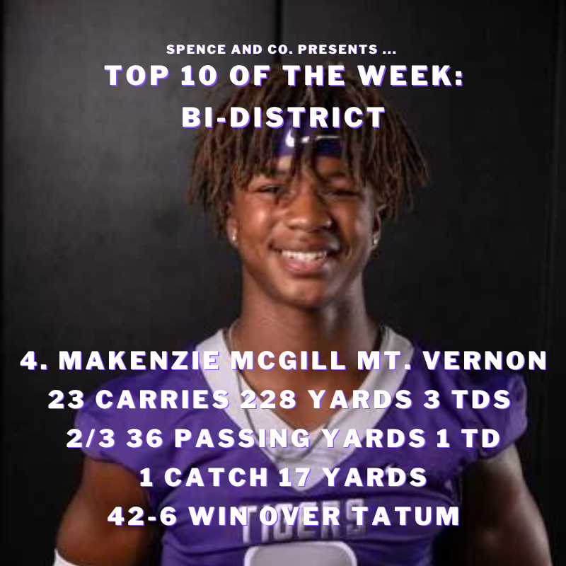 Top 10 Players of the Week
<a href="/makenzie_mcgill/">Makenzie McGill ll</a> 
youtu.be/d3MdAREtzSs