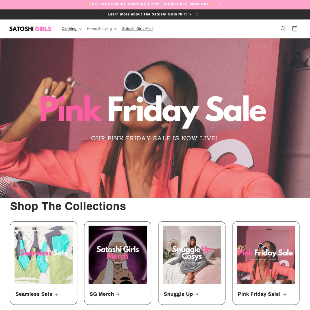 🚨ONE OF OUR BIGGEST ANNOUNCEMENTS... EVER!🚨
Over the past few months, We've been working on the next big move for SG!🥰

I introduce to you the Satoshi Girls Web 2 Company. A online clothing, home &amp; living &amp; pets brand!💫

(1/7)
#NFT #NFTcollections #NFTCommuntiy #NFTartists