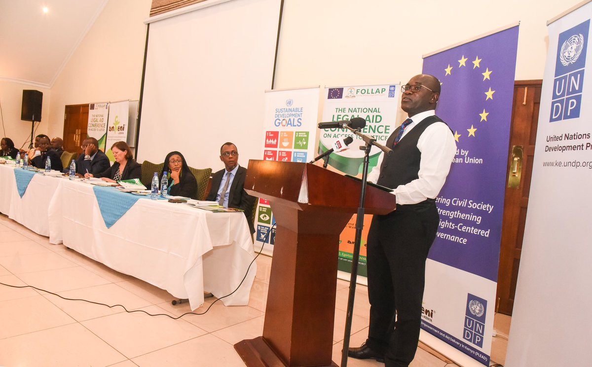 AbuMahirJ's tweet photo. The third National Legal Aid Conference 2022 supported by @EUinKenya and @UNDPKenya.This year’s theme is Access to Justice durin electioneerin period in Africa in the 21st century @mmashologu1 @SabirJaafar @NdunguKagwi @Waceke_SK @UNODC_EA @UNinKENYA 
#AccessToJustice #PLEADYetu https://t.co/RlFE5cpKpm