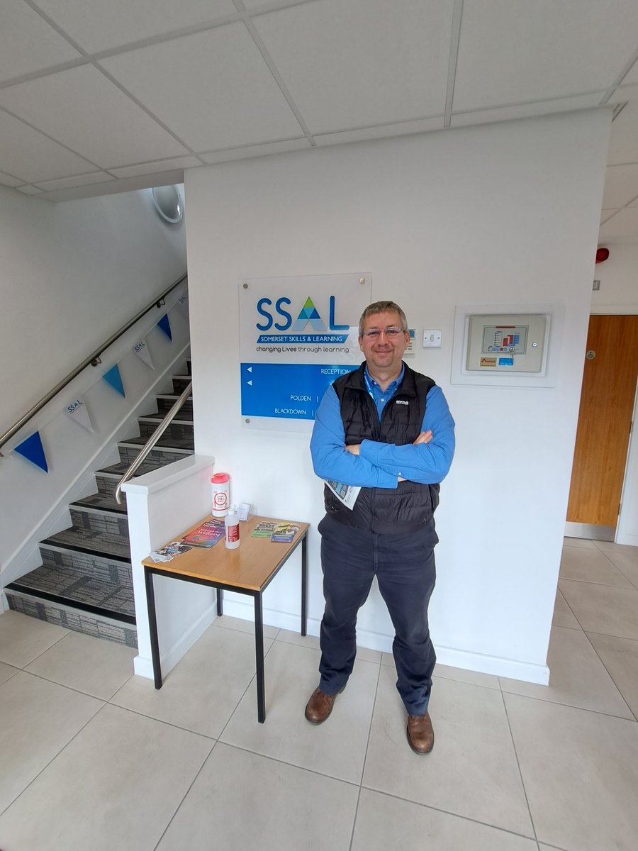 The SS&amp;L team have a great offer for flexible learning, lovely to meet  Andy their Ops Manager earlier this week for a cuppa and chat about their offer!   <a href="/SSLcourses/">SS&L</a> #scocMember