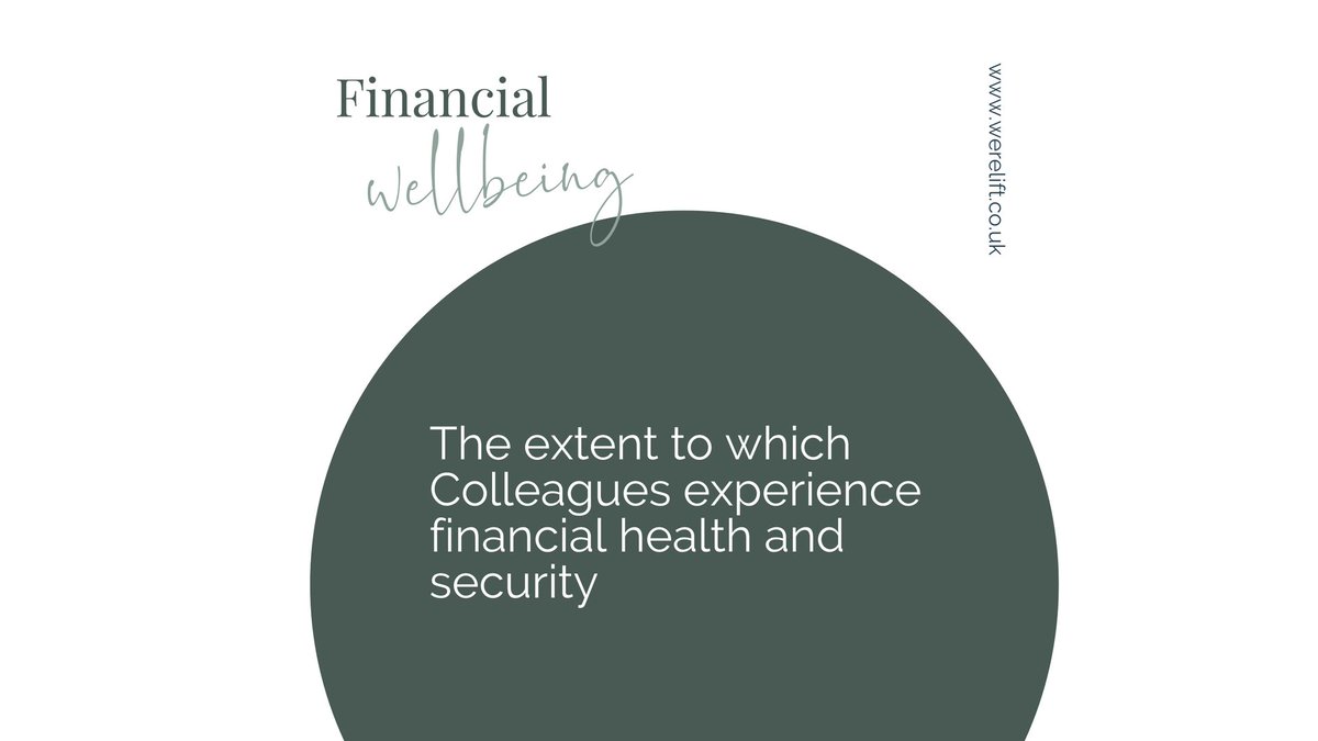 LiftWorkplaces's tweet photo. Financial Wellbeing
Do colleagues have regular access to enough money to give them financial security?
Are they able to effectively manage their financial lives?
How close are they to having the financial health they want, not just the financial health they need?

PLEASE check! https://t.co/cl3DdHxHM2