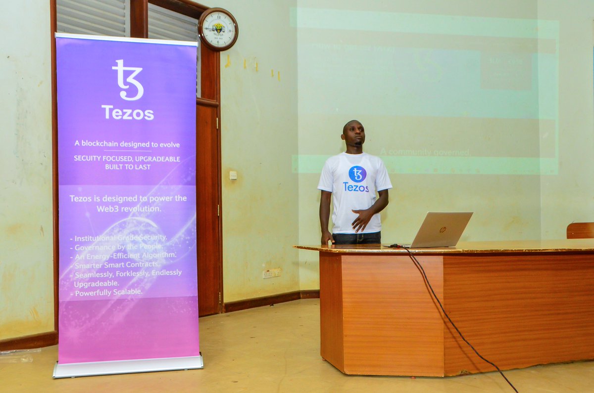 twiinx77's tweet photo. A community meetup sensitising Gulu university students about Tezoz blockchain,
#blockchain_built_to_evolve #Securityfocused #built_to_last https://t.co/T1fJN52twK