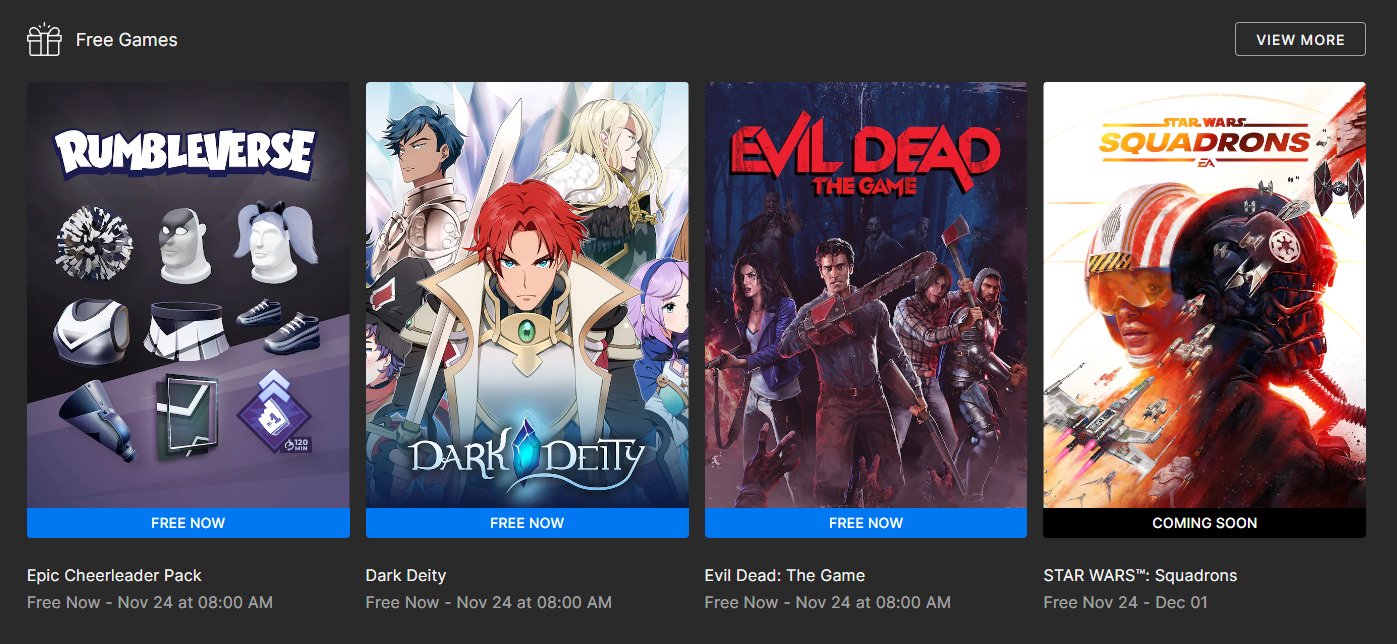 Evil Dead: The Game and Dark Deity are the next Epic Games Store