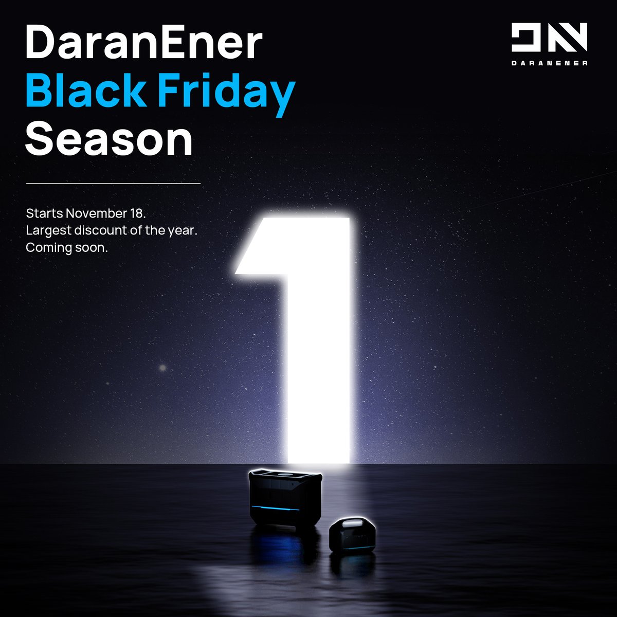 DaranEner's tweet photo. One more day📆

.
.
.
#daranener #neo2000 #neo300 #daranenerneo #solar #solargenerator #portablepowerstation #blackfriday #poweroutage #power #generators #backuppower #electricity #generator #solarpower #blackout #solarenergy #nopower #blackfridaysale #sale #cybermonday https://t.co/NdIPQSVCp7