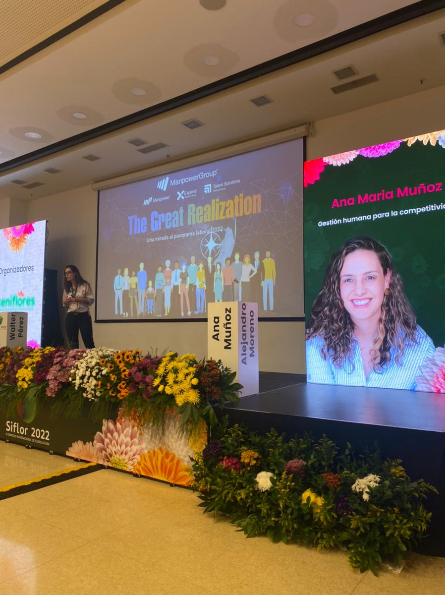 ManpowerGroupCO's tweet photo. Estuvimos en el Simposio Internacional de Floricultura. @amunozr nuestra directora de Marketing y Comunicaciones Corporativas con la charla Gestión humana para la competitividad.
#ManpowerGroupCO #EnElMundoDelTrabajo https://t.co/2KmjFRuA5f