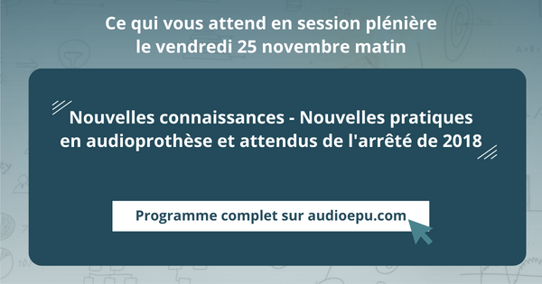 CNAudioprothese's tweet photo. [#EPU22] « Nouvelles connaissances – Nouvelles pratiques en audioprothèse et attendus de l’arrêté de 2018 » 

Le thème des conférences plénières du vendredi 25 novembre matin. 
Plus d’informations en consultant le programme complet👇
https://t.co/4zedVudjQB https://t.co/ahDxCLdxps