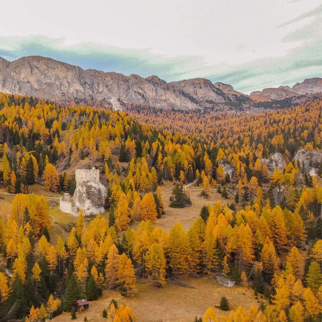 dolomiti_it's tweet image. Il Castello di Andraz sorge poco sotto il Passo Falzarego, a Livinallongo del Col di Lana, in una posizione strategica per il controllo delle vie di comunicazione che, già nel Medioevo, collegavano i territori bellunesi, e poi quelli della Serenissima

PH IG simone__pra