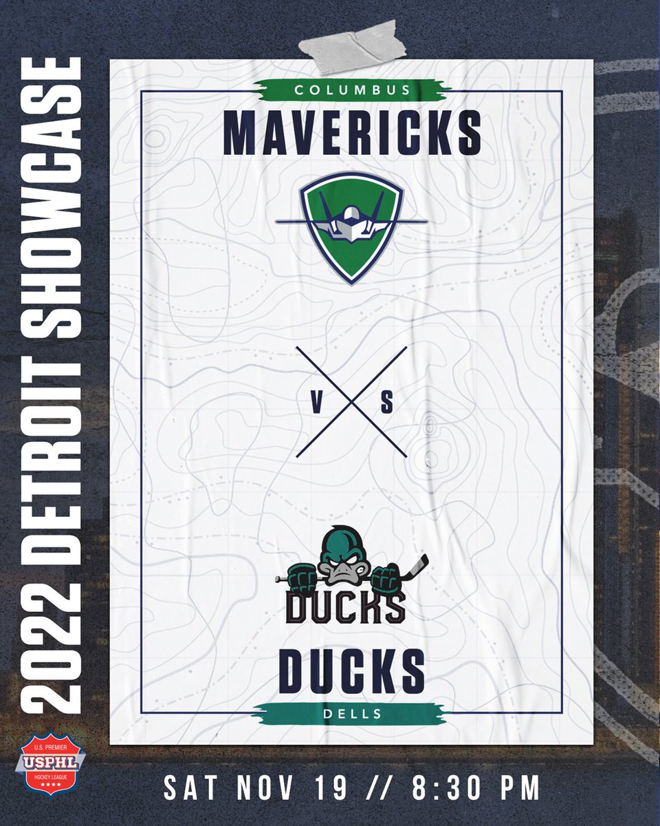 ColumbusMavsHky's tweet photo. The Mavs have a busy weekend ahead as they travel to Mount Clemens Ice Arena for the @USPHL Detroit Showcase. Over the next 3 days, the Mavs will play 4 games against the @MCGamblersUSPHL, @BCKernels, @DellsDucks, and @DecaturBlaze. Catch all of the action on @MyHockeyTV! #GoMavs https://t.co/E3xQVxQsE4