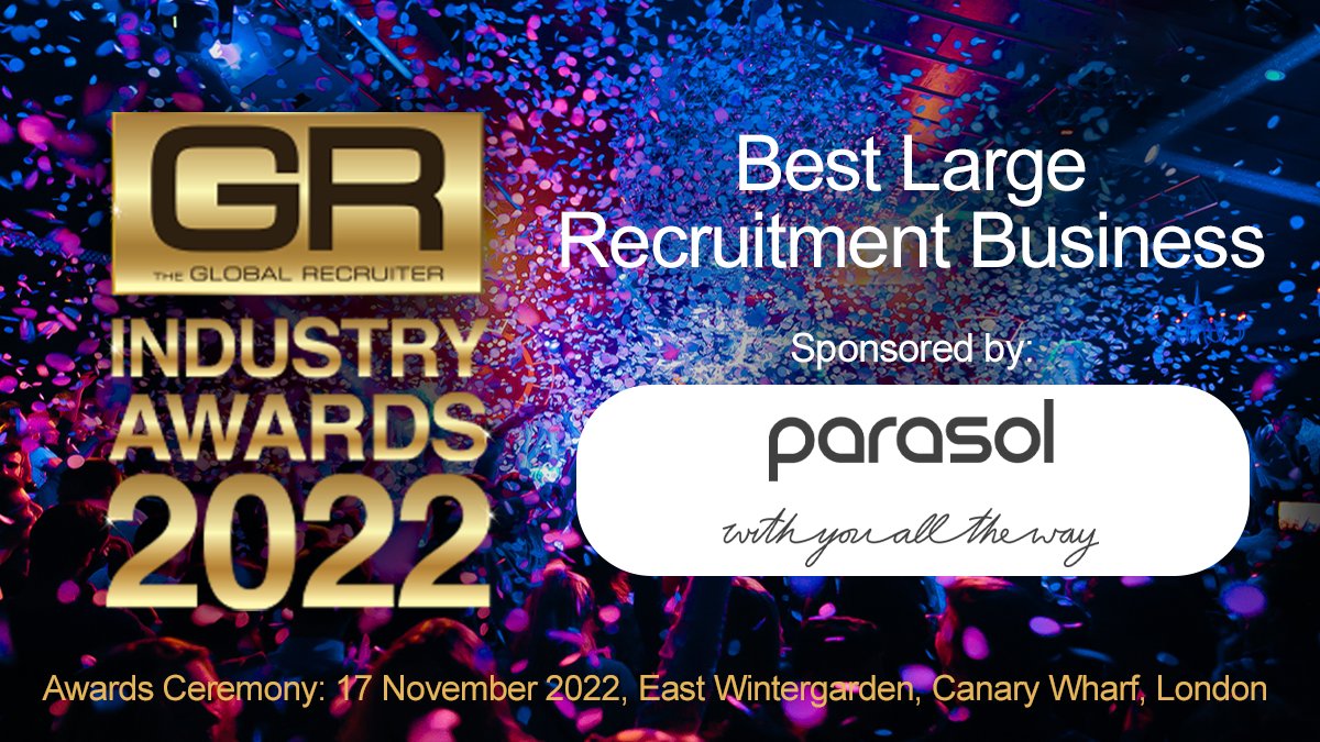 It's nearly time for the coveted <a href="/GlblRecruiter/">The Global Recruiter</a> Awards! We're thrilled to be sponsoring this year's Best Large Recruitment Business category - good luck to all those shortlisted! 🤞 #GRAwards22 #GlobalRecruiter #RecruitmentAwards