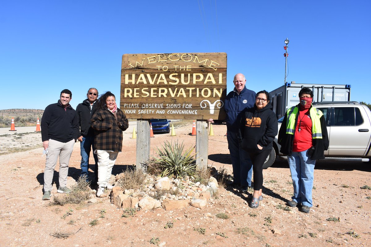 Thrilled to see that over $7 million is headed to the Havasupai Tribe to support broadband deployment and connect over 100 tribal households!