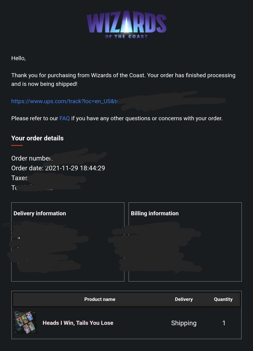 decktuner's tweet photo. OMG ITS FINALLY HAPPENING! Just got my tracking info for heads I win tails you lose! Guess I lot my bet of it not arriving untill next year. https://t.co/JS19Ify6ib