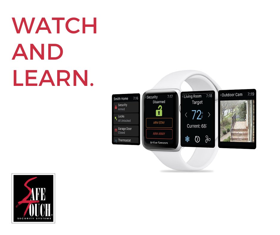 Safe_Touch's tweet image. The MySafeTouch app is available on your phone, tablet, or smart watch. Not great with technology? We can help you set it up! 

#SafeTouchSecurity #HomeSecurity #SmartHome