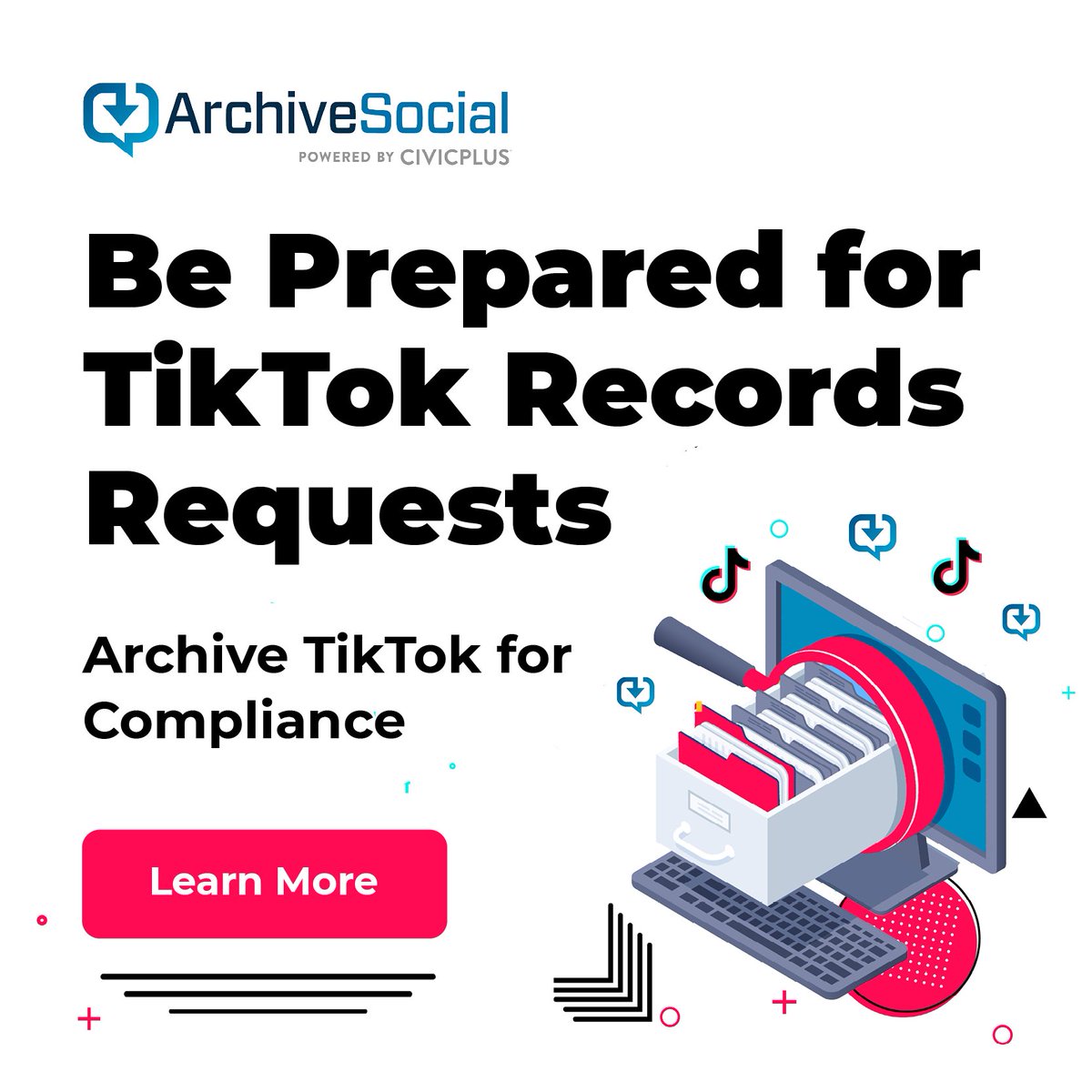 Announcing: ArchiveSocial now has the added functionality to archive content from TikTok!

For those that haven’t heard, the ArchiveSocial platform now seamlessly connects with your TikTok channel - so start archiving today!

Read more: hubs.li/Q01r6Cwp0