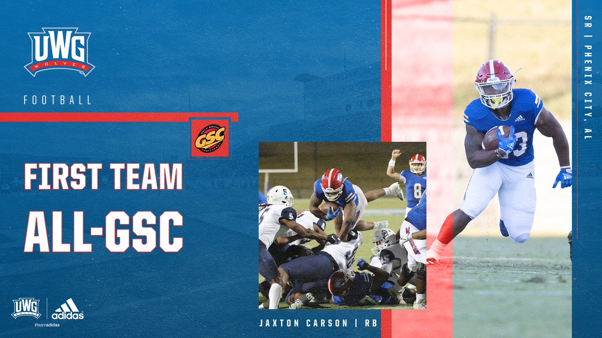 𝐉𝐚𝐱𝐭𝐨𝐧 𝐂𝐚𝐫𝐬𝐨𝐧, First Team All-GSC 🏈😤

Congrats, RB1‼️ 🔗bit.ly/3EDu4fw

#WeRunTogether