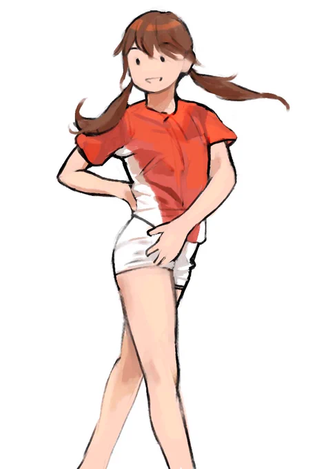 クルッと回ったところ。 髪の毛先をちょろちょろ生やしたら、それだけでけっこう印象が変わった。