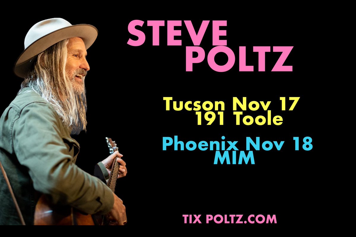 Tonight! @191toole in Tucson Arizona! And then tomorrow we have Phoenix. @MIMphx
